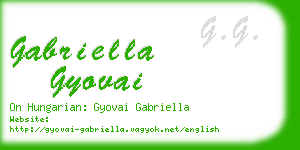 gabriella gyovai business card
